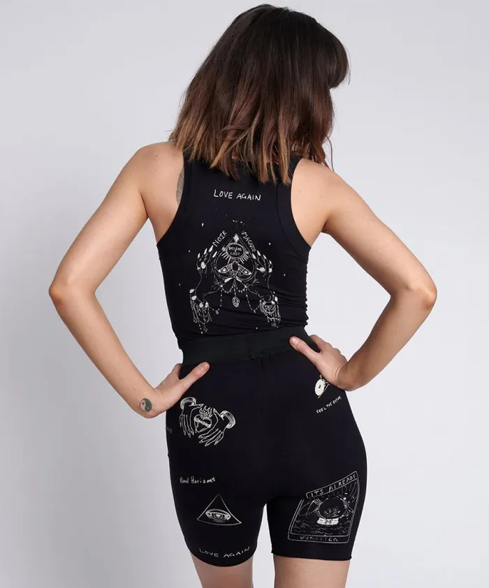 Women TATTOO BIKE SHORTS One Teaspoon Bottoms Women TATTOO BIKE SHORTS One Teaspoon Bottoms