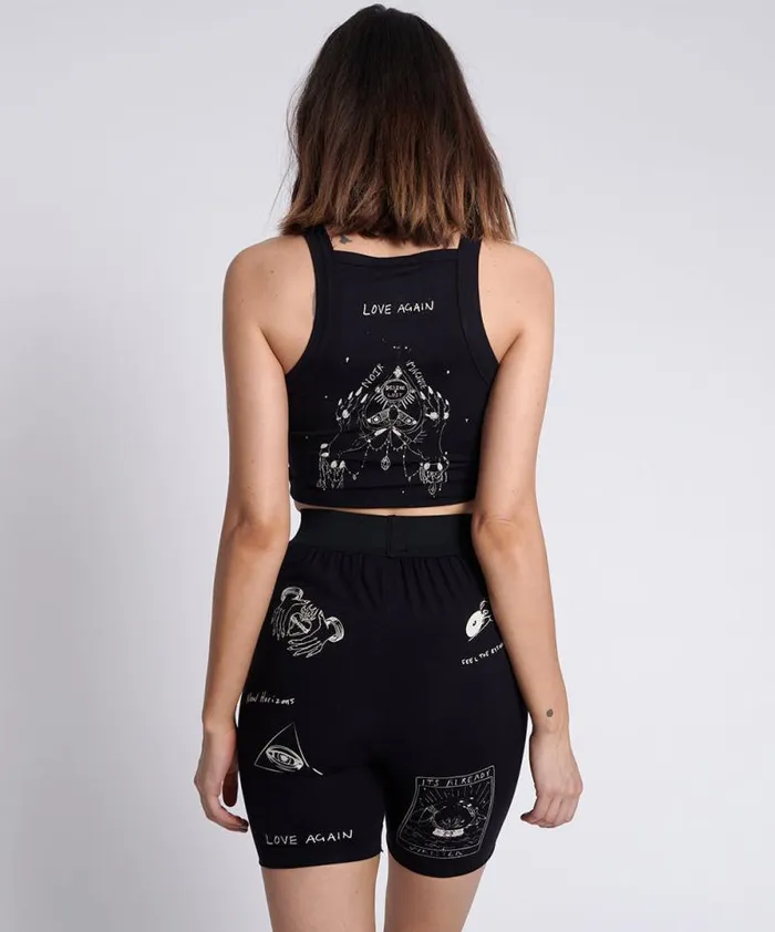 Women TATTOO BIKE SHORTS One Teaspoon Bottoms Women TATTOO BIKE SHORTS One Teaspoon Bottoms
