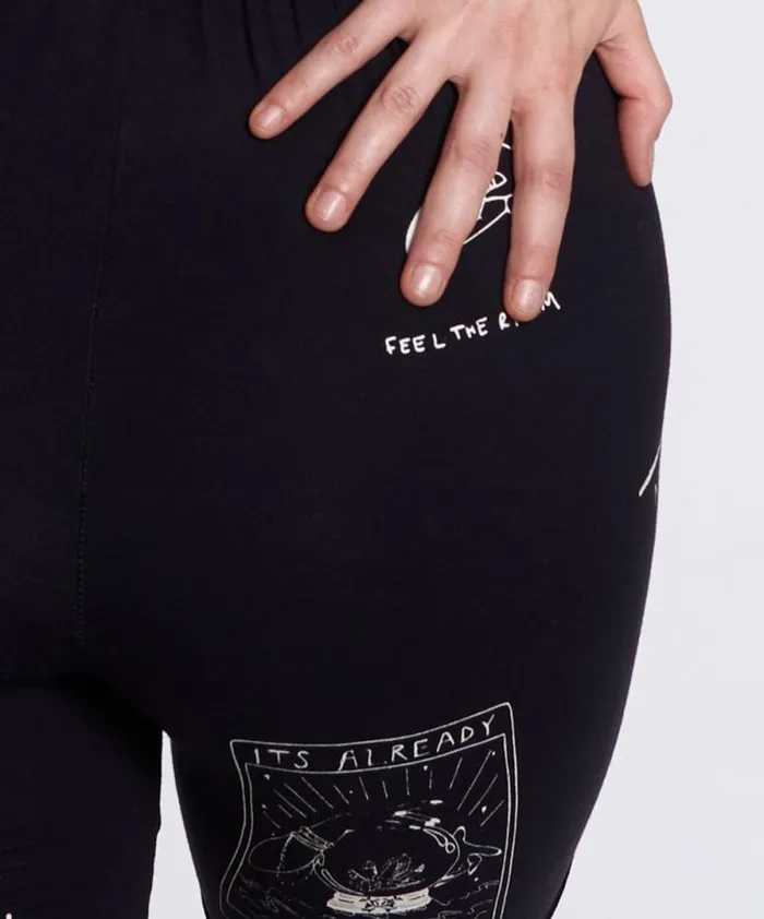 Women TATTOO BIKE SHORTS One Teaspoon Bottoms Women TATTOO BIKE SHORTS One Teaspoon Bottoms