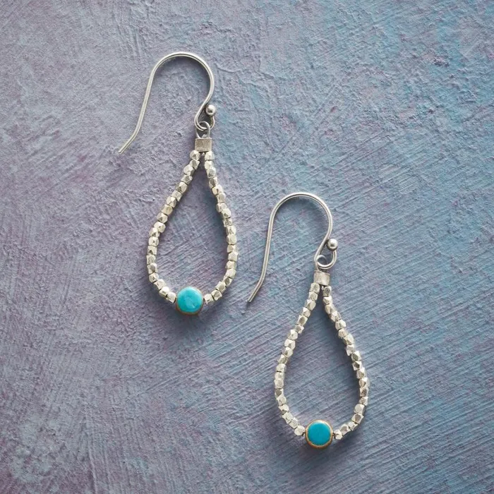 Women Teardrops And Turquoise Earrings Sundance Catalog Earrings