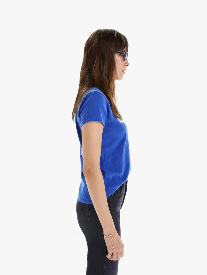 Women Tees Mother Denim The Boxy Goodie Goodie Bright Blue