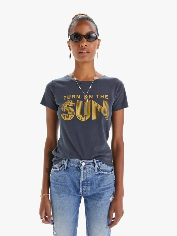 Women Tees Mother Denim The Lil Goodie Goodie Black