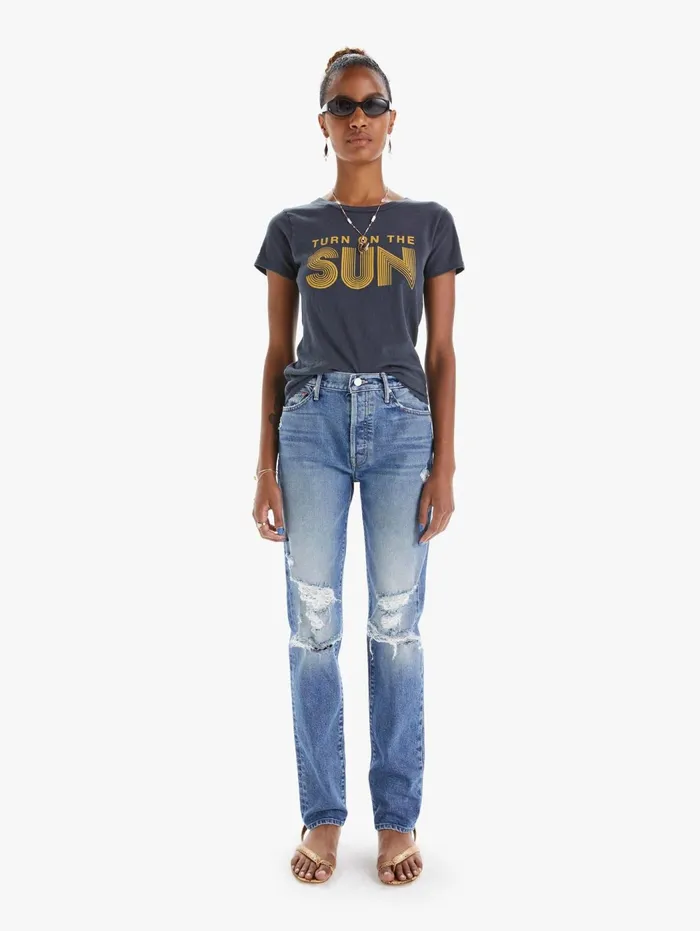 Women Tees Mother Denim The Lil Goodie Goodie Black