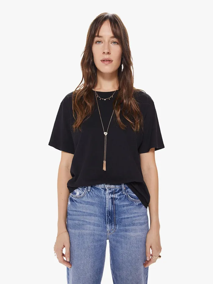 Women Tees Mother Denim The Rowdy Black
