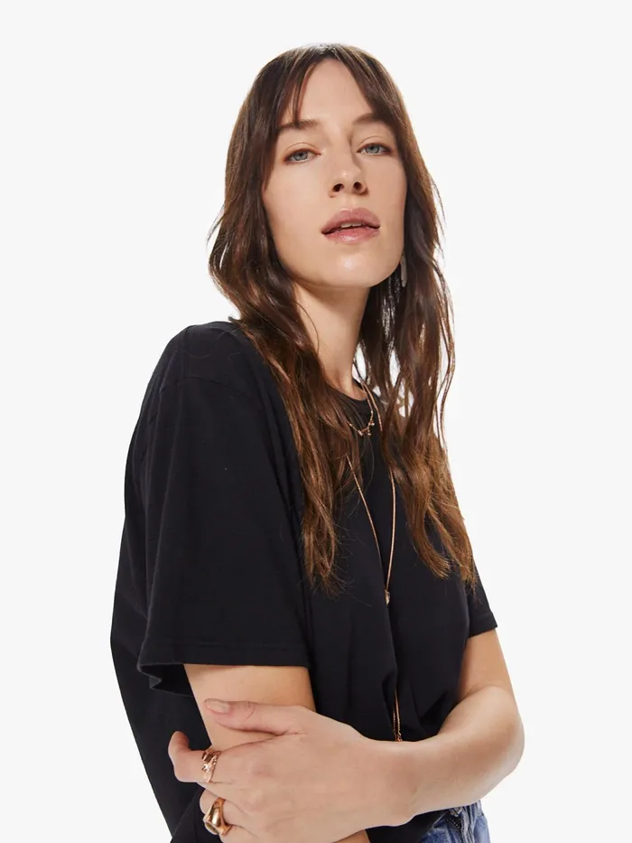 Women Tees Mother Denim The Rowdy Black