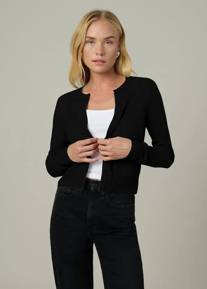 Women THE DANI CASHMERE CARDIGAN Black Tops Joe8217s Jeans