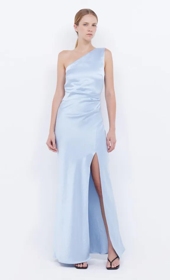 Women THE DREAMER ASYM DRESS 8211 DUSTY BLUE Bec Bridge Bridesmaid Dresses