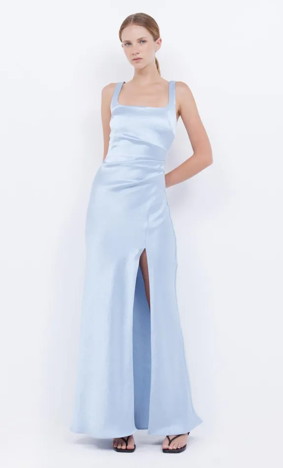 Women THE DREAMER SQUARE NECK DRESS 8211 DUSTY BLUE Bec Bridge Bridesmaid Dresses