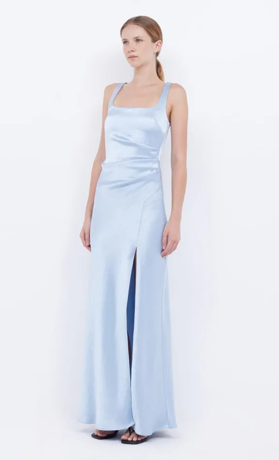 Women THE DREAMER SQUARE NECK DRESS 8211 DUSTY BLUE Bec Bridge Bridesmaid Dresses