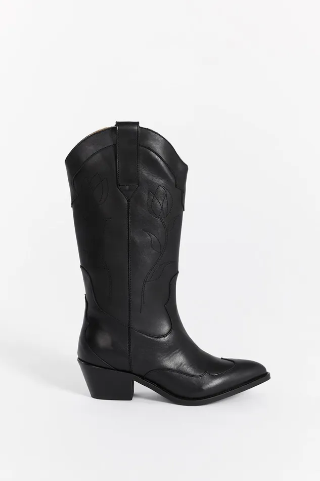 Women The Gift Shop DISSH ALOHAS LIBERTY BLACK LEATHER BOOTS