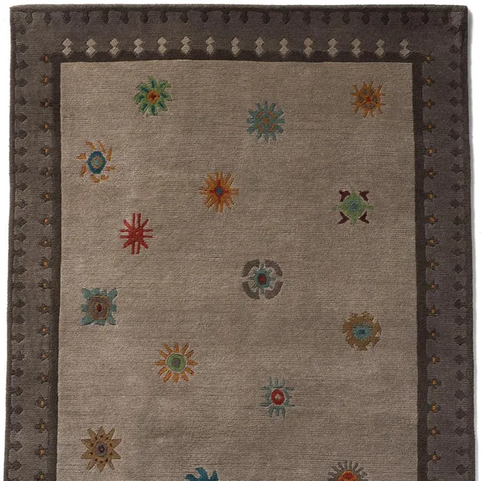 Women Tibetan Sun HandKnotted Rug Gray Sundance Catalog Rugs