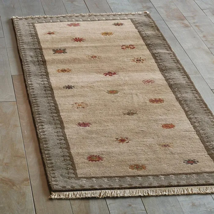 Women Tibetan Sun HandKnotted Rug Gray Sundance Catalog Rugs