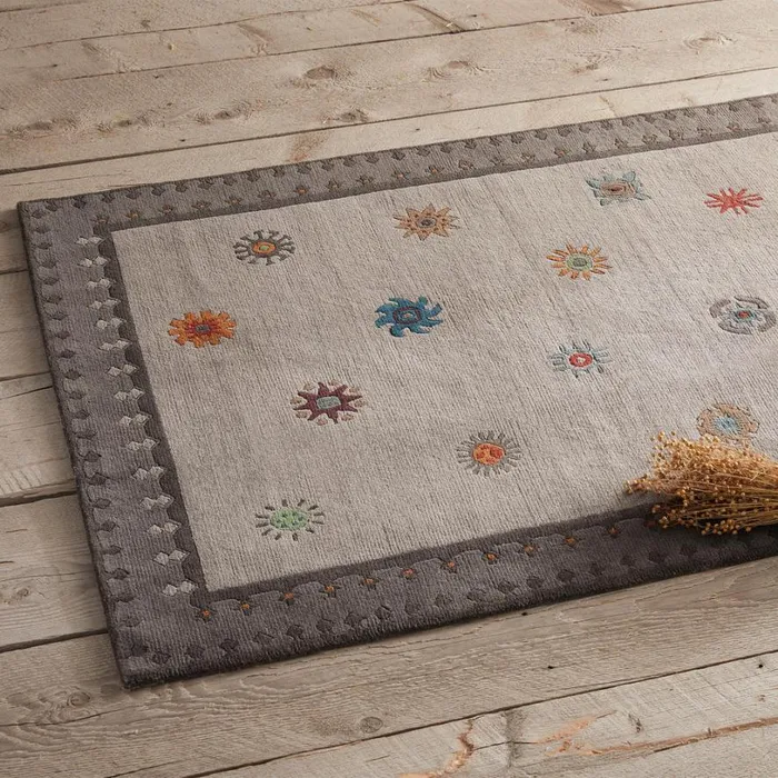 Women Tibetan Sun HandKnotted Rug Gray Sundance Catalog Rugs