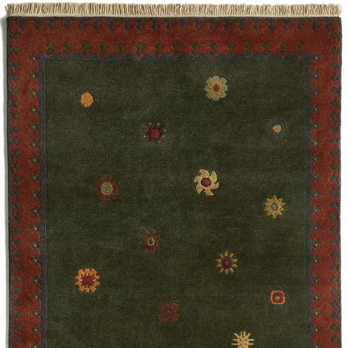 Women Tibetan Sun HandKnotted Rug Gray Sundance Catalog Rugs