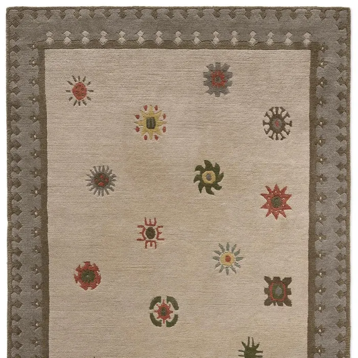 Women Tibetan Sun HandKnotted Rug Gray Sundance Catalog Rugs