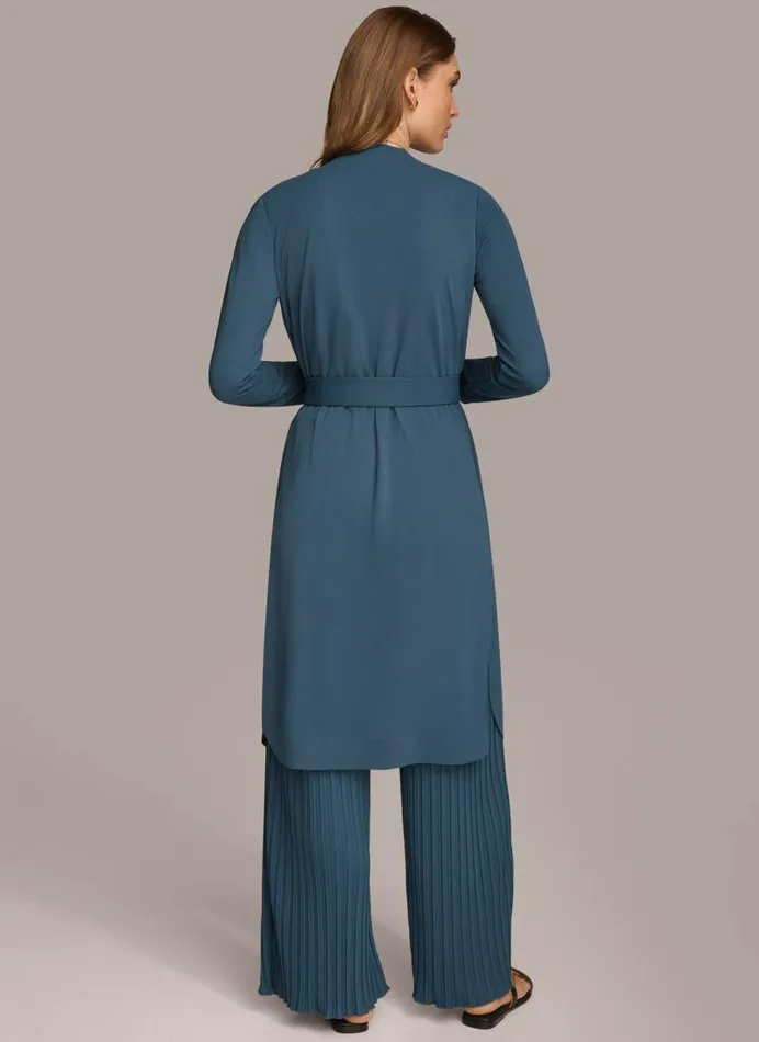 Women TIE WAIST CARDIGAN Tide Donna Karan New York Sweaters And Tops