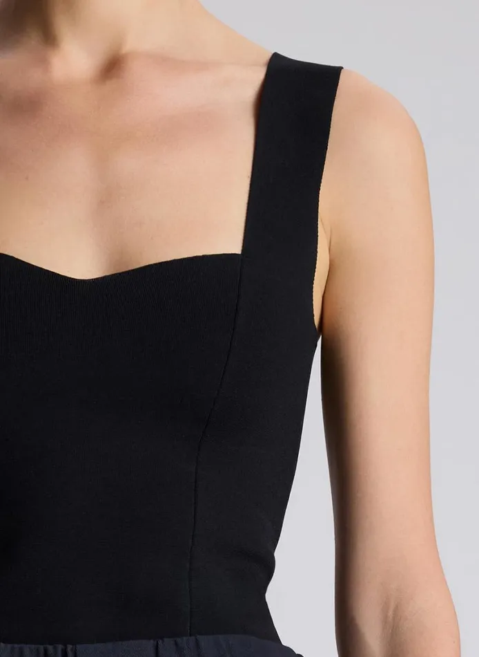 Women Tops ALC Jordana Compact Knit Top Black