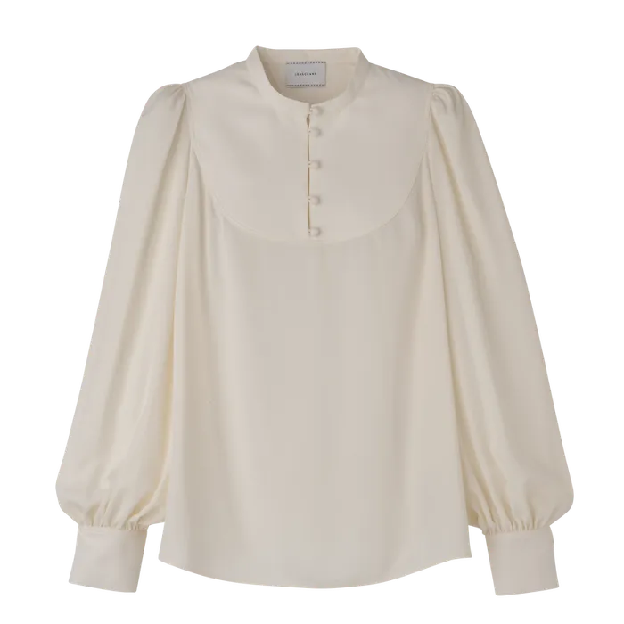 Women Tops and Blouses Longchamp Blouse Ecru