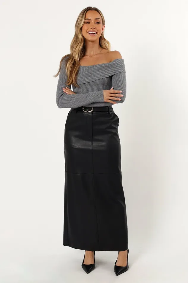 Women Tops Petal and Pup Aleena Knit Top Grey