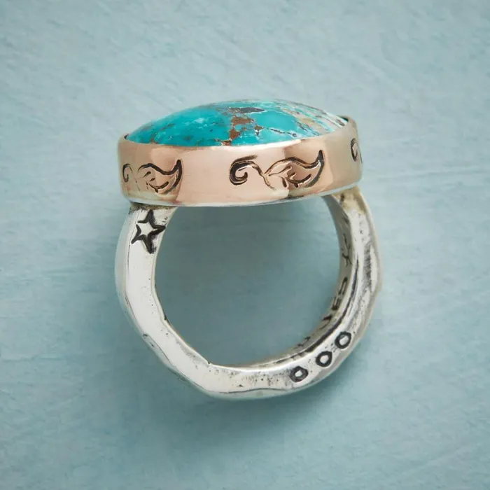 Women Tranquil Turquoise Ring Sundance Catalog Rings