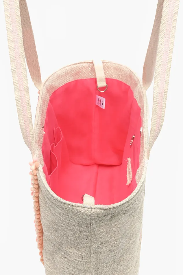 Women Travel and Beach Bags America and Beyond Rose All Day Pink Large Tote