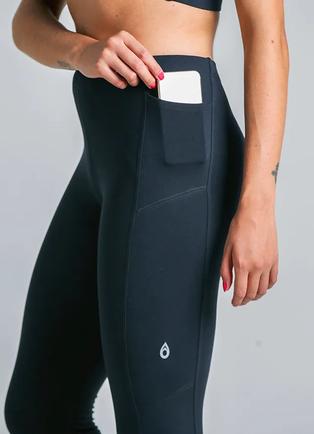 Women Ultimate Legging Black Dona Jo Leggings and Capris