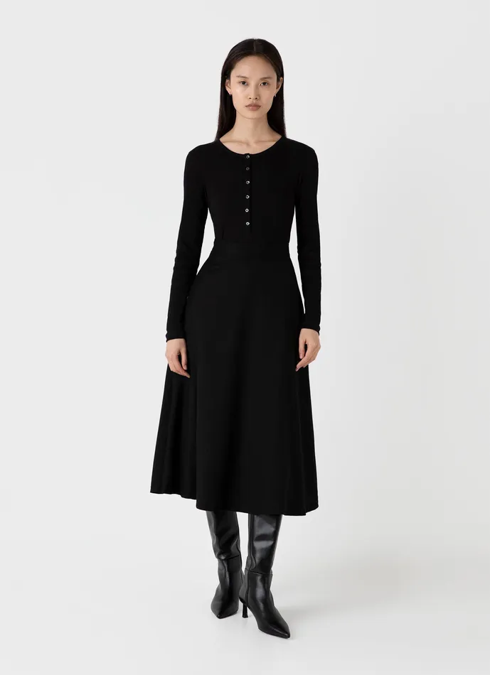 Women ussunspel Aline Skirt Black Dresses and Skirts