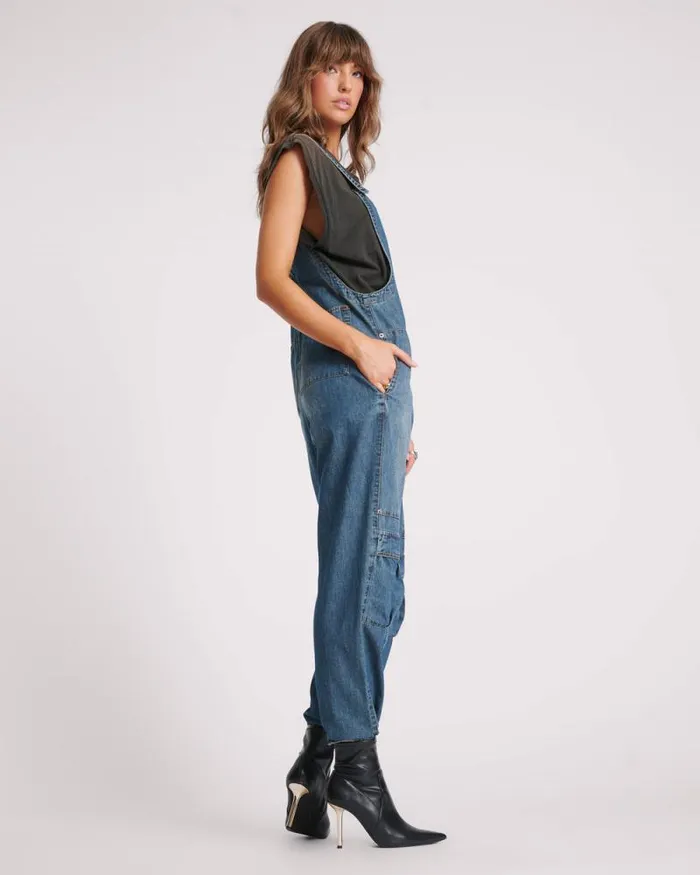Women USED BLUE HEROES JUMPSUIT One Teaspoon Denim Jumpsuits Women USED BLUE HEROES JUMPSUIT One Teaspoon Denim Jumpsuits