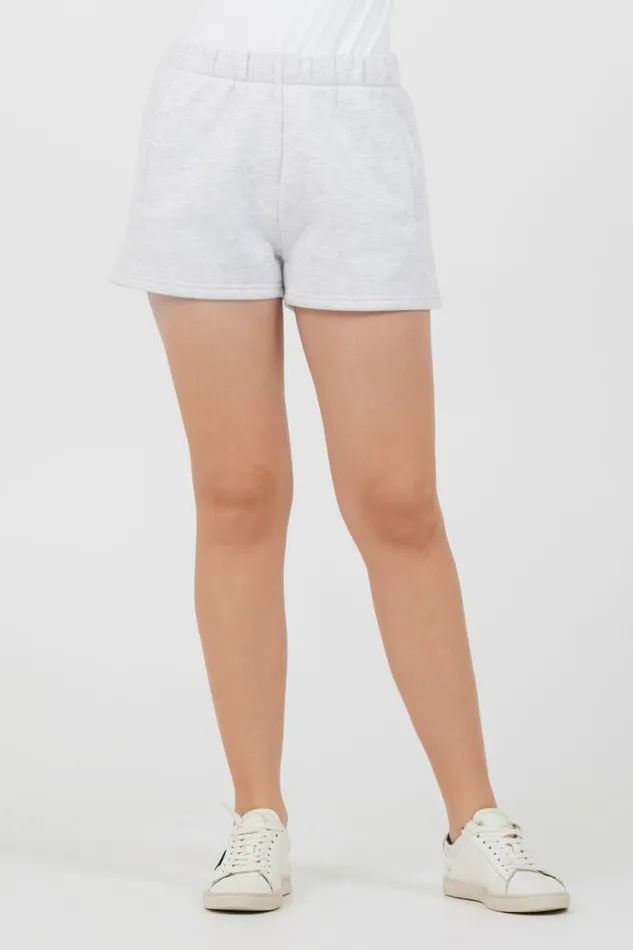 Women Vintage Havana All Bottoms Grey Icicle Essential Fleece Shorts Grey Icicle