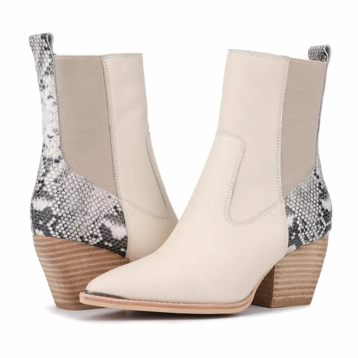 Women Vintage Havana Boots Booties Demarest 8211 Ice Ice