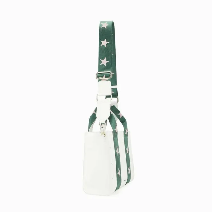 Women Vintage Havana Crossbody RENEE 5 BAG 8211 WHITE GREEN