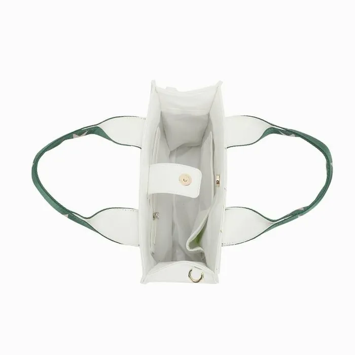 Women Vintage Havana Crossbody RENEE 5 BAG 8211 WHITE GREEN