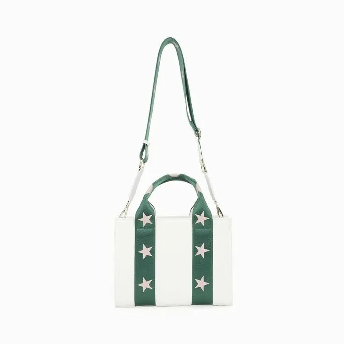 Women Vintage Havana Crossbody RENEE 5 BAG 8211 WHITE GREEN