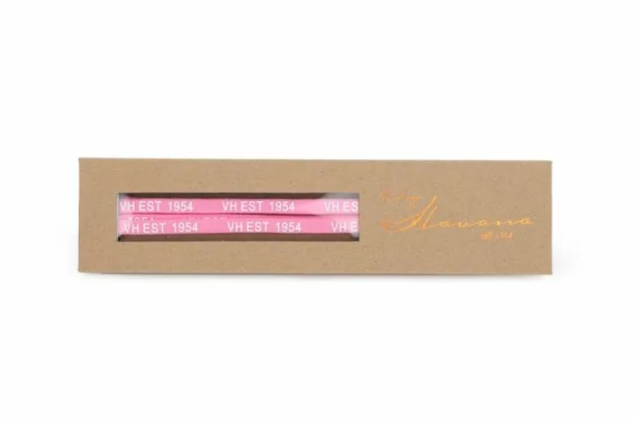 Women Vintage Havana Shoe Laces PINK WHITE SILVER TIP LACES