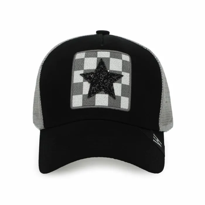 Women Vintage Havana Trucker Hat BECCA HAT