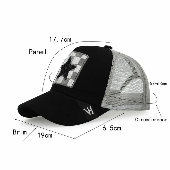 Women Vintage Havana Trucker Hat BECCA HAT