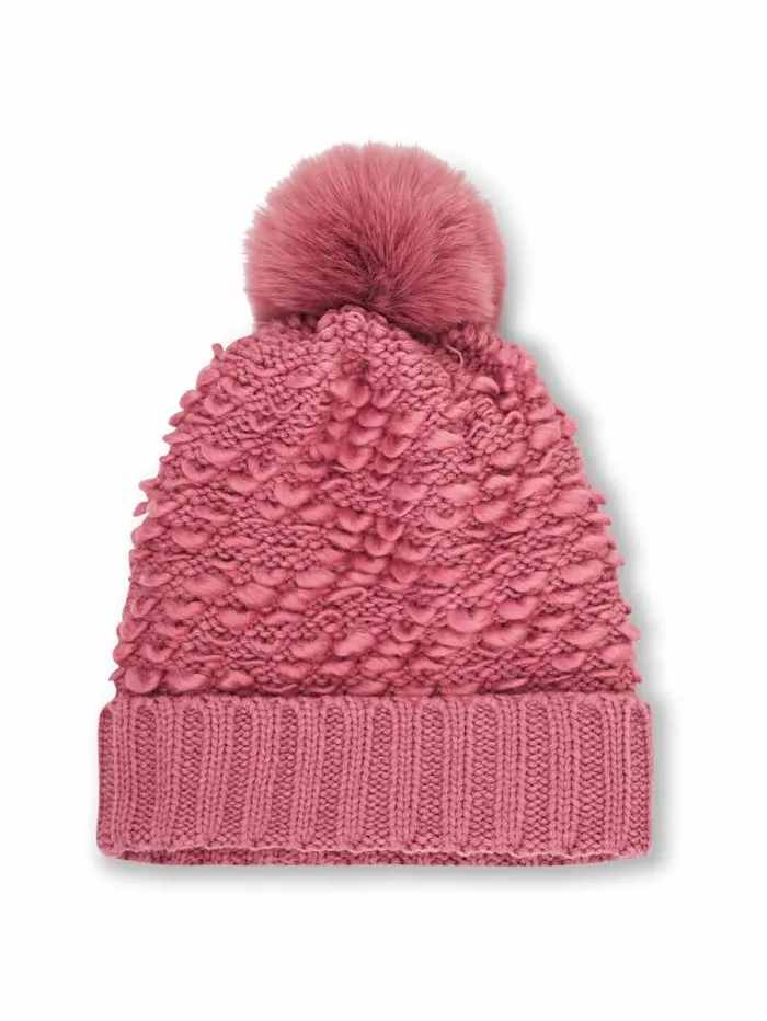 Women Vintage Havana Winter Hats TURN UP POMPOM HAT 8211 BLUSH Blush Women Vintage Havana Winter Hats TURN UP POMPOM HAT 8211 BLUSH Blush