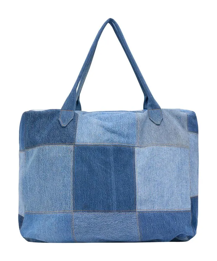 Women VINTAGE REWORKED PATCHWORK DENIM BAG One Teaspoon Bags