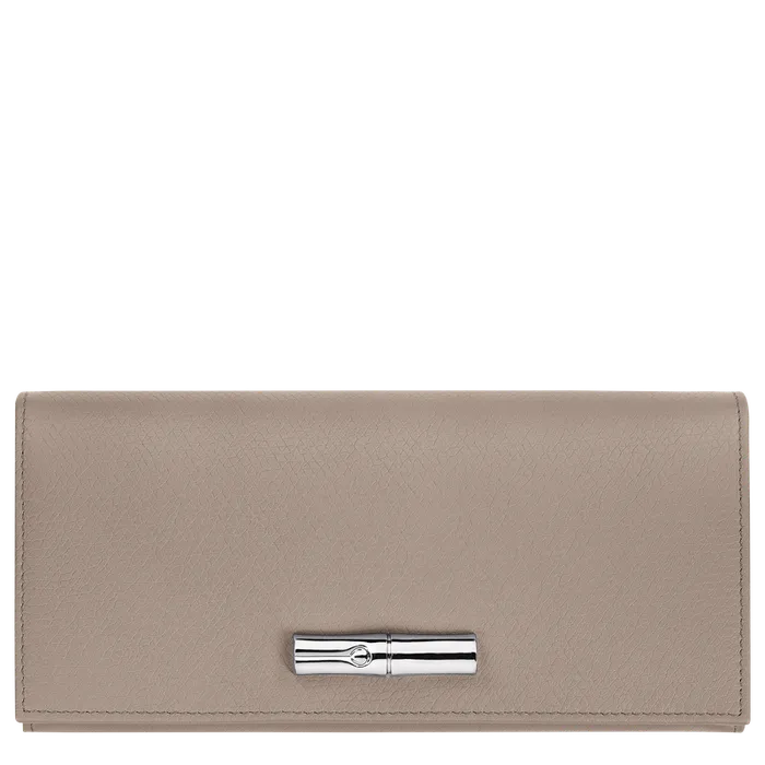 Women Wallets Longchamp Le Roseau Flap wallet ClayClayClay