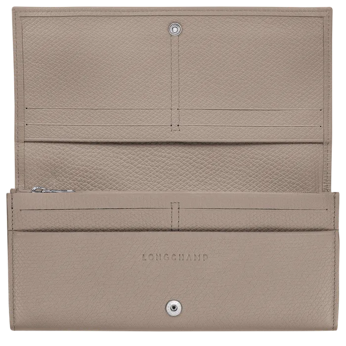 Women Wallets Longchamp Le Roseau Flap wallet ClayClayClay Women Wallets Longchamp Le Roseau Flap wallet ClayClayClay