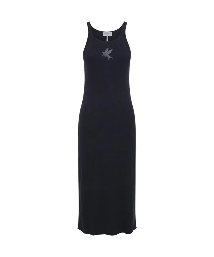 Women WASHED BLACK ONE TEASPOON RIB SINGLET DRESS One Teaspoon Midi and Maxi Dresses Women WASHED BLACK ONE TEASPOON RIB SINGLET DRESS One Teaspoon Midi and Maxi Dresses