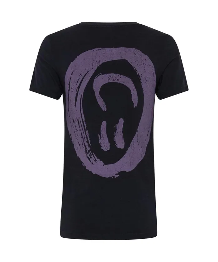 Women WASHED BLACK SMILEY LOGO FITTED TEE One Teaspoon Tees and Tanks Women WASHED BLACK SMILEY LOGO FITTED TEE One Teaspoon Tees and Tanks