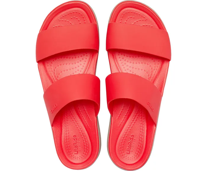 Women Wedges Crocs Crocs Brooklyn Mid Wedge Flame Mushroom