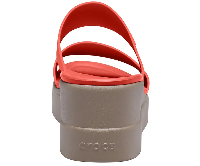 Women Wedges Crocs Crocs Brooklyn Mid Wedge Flame Mushroom