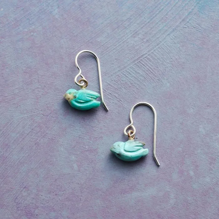 Women Western Bluebird Earrings Sundance Catalog Earrings