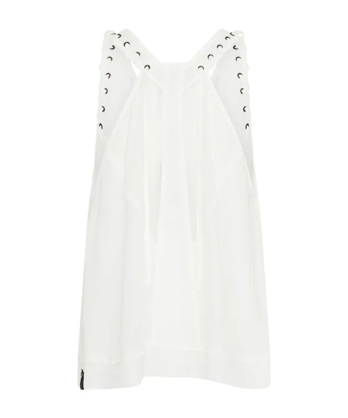 Women WHITE LACED CHARLESTON TOP One Teaspoon Tops