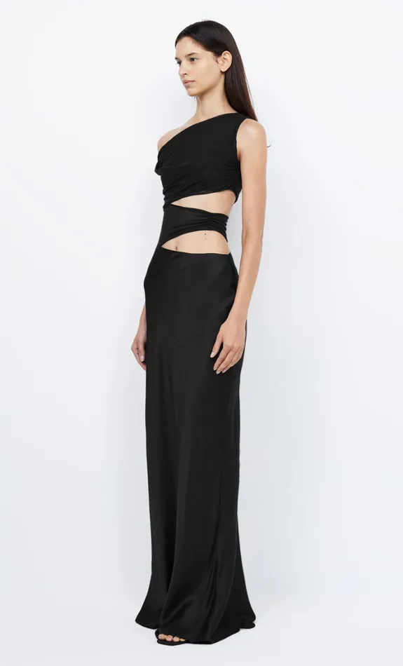 Women WHORL ASYM DRESS 8211 BLACK Bec Bridge Maxi Dresses