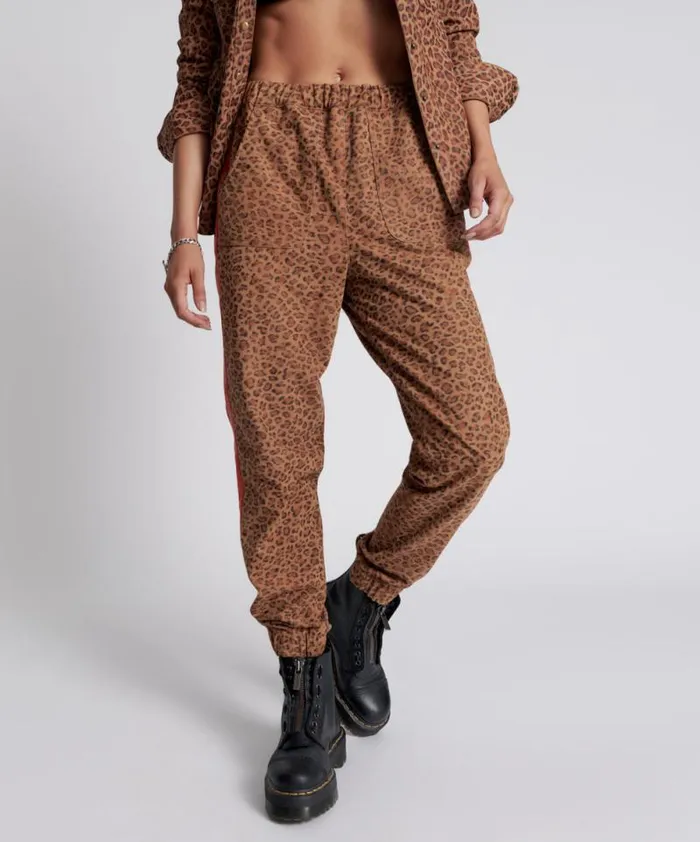 Women WILD THING SUEDE SHABBIES DRAWSTRING BOYFRIEND PANTS One Teaspoon Bottoms Women WILD THING SUEDE SHABBIES DRAWSTRING BOYFRIEND PANTS One Teaspoon Bottoms