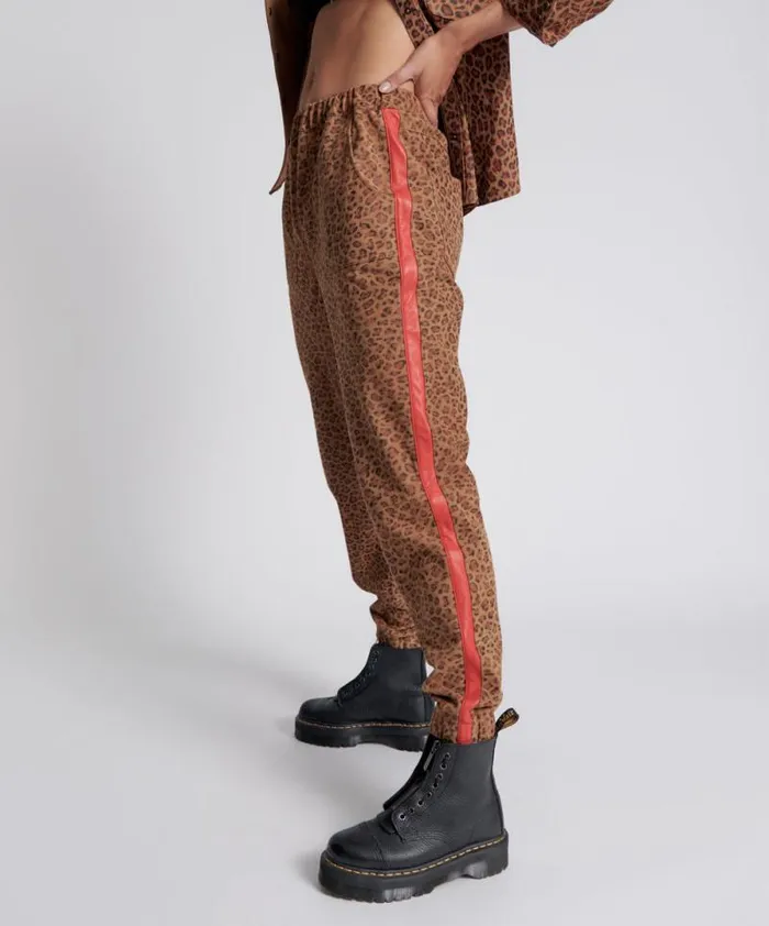 Women WILD THING SUEDE SHABBIES DRAWSTRING BOYFRIEND PANTS One Teaspoon Bottoms Women WILD THING SUEDE SHABBIES DRAWSTRING BOYFRIEND PANTS One Teaspoon Bottoms