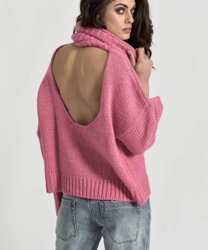 Women WINONA KEYHOLE ROLL NECK SWEATER One Teaspoon Knitwear Women WINONA KEYHOLE ROLL NECK SWEATER One Teaspoon Knitwear